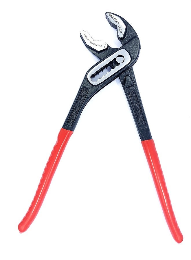 PERFECT TECH 10 Inch Water Pump Plier | Sturdy Insulated Steel Groove Plier/Monkey Plier/Slip Joint/Drop Forged | Box Type Rubber Grip | Heavy Duty Build | Strong Jaw Force | Original Long Lasting - Image 2